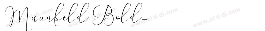 Maunfeld Bold字体转换